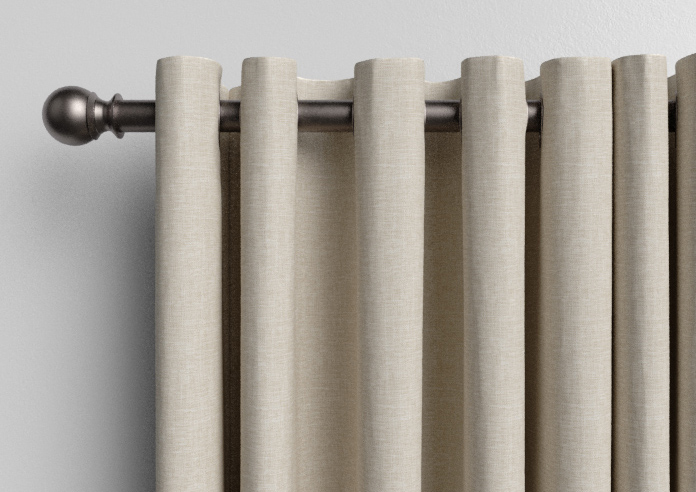 Hampshire (Blackout) Eyelet, Biscuit - Ready Made Curtains - Image 10